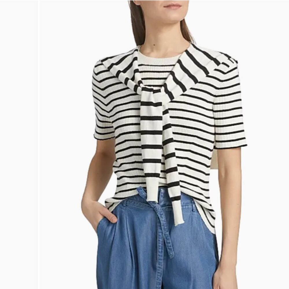 Derek Lam 10 Crosby Twain Sweater Detachable Shrug Medium NWT Sold Out - Picture 2 of 9